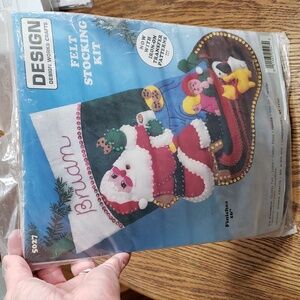 Design Works Crafts Felt Stocking Kit Santa